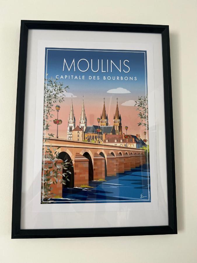 Le Cocon Moulinois, Proche Gare Avec Services By Primo C0Nciergerie Apartment มูแล็ง ภายนอก รูปภาพ